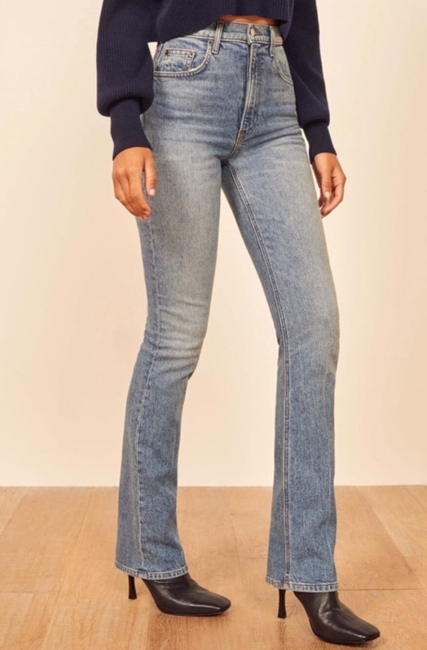 Reformation Peyton High Rise Bootcut Jeans 29 Malta Organic cotton Modal Capsule